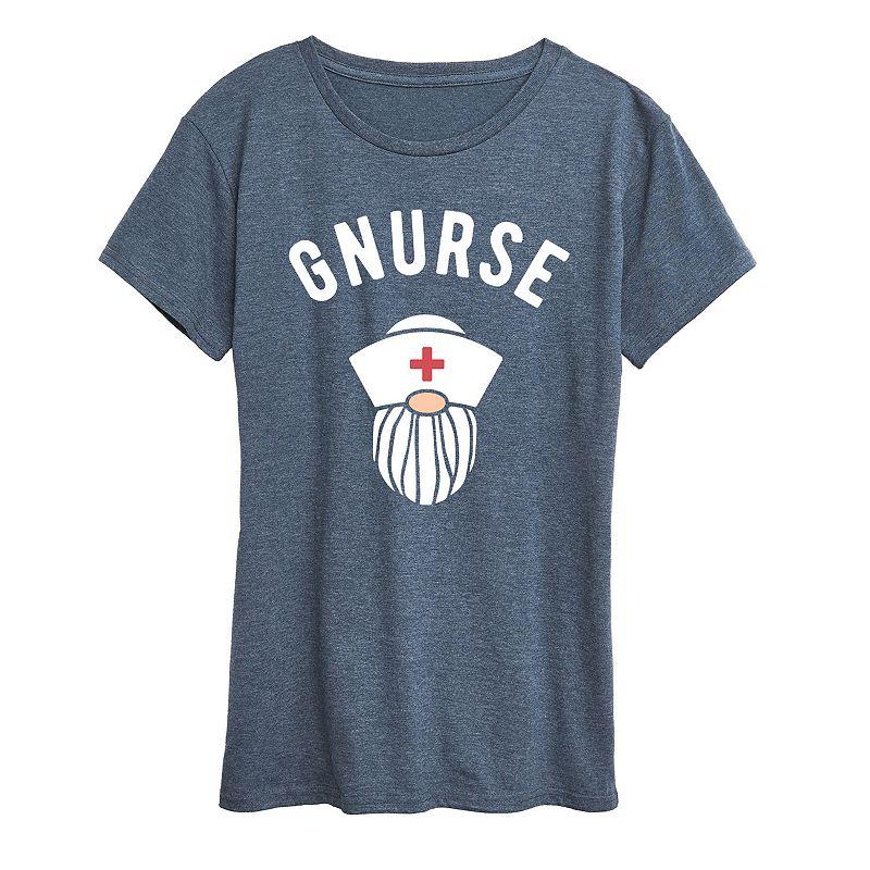 Women's Nurse Gnome Graphic Tee, Girl's,  Product Image