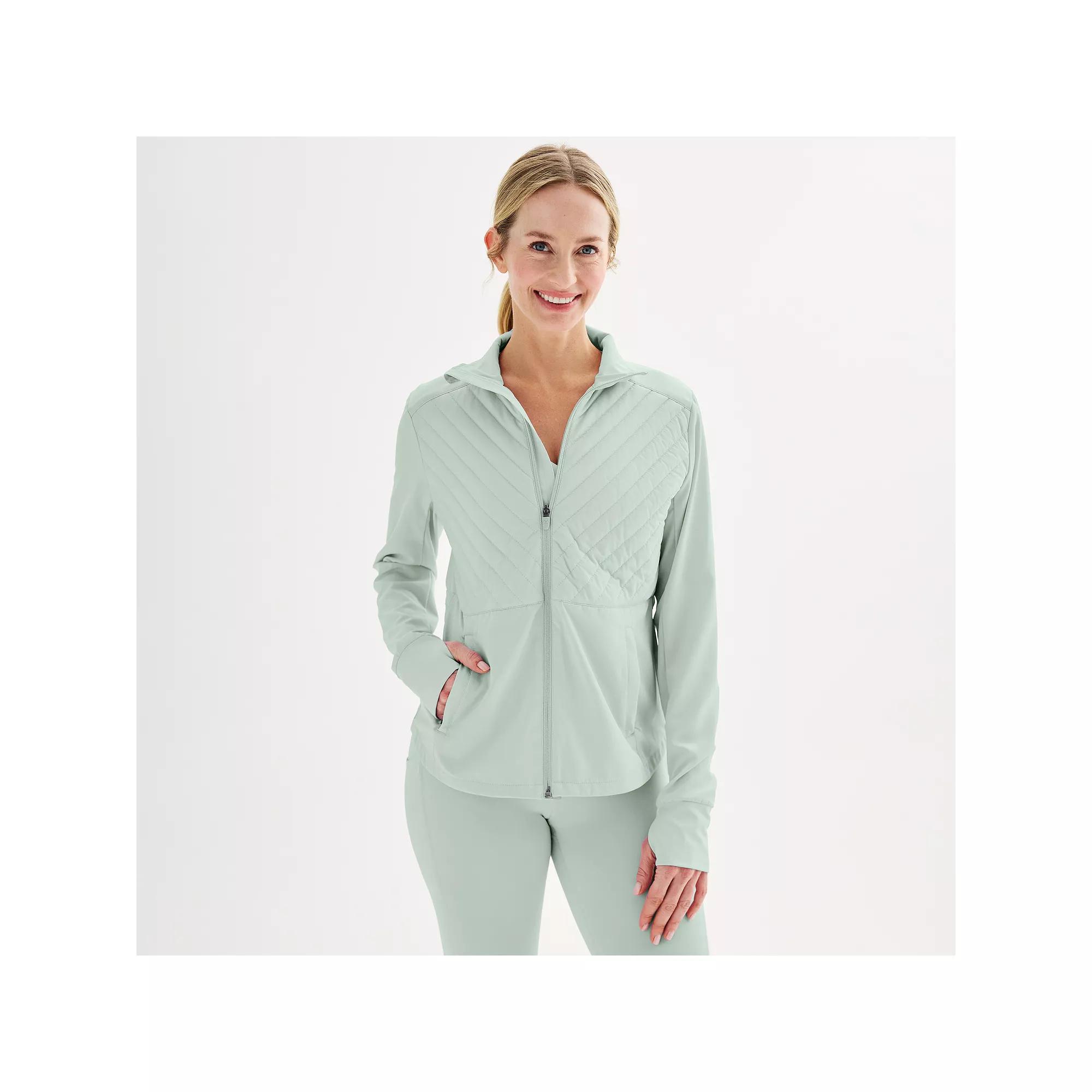 Women's Tek Gear® Woven Mixed Media Jacket, Size: Large, Ostego Bay Product Image