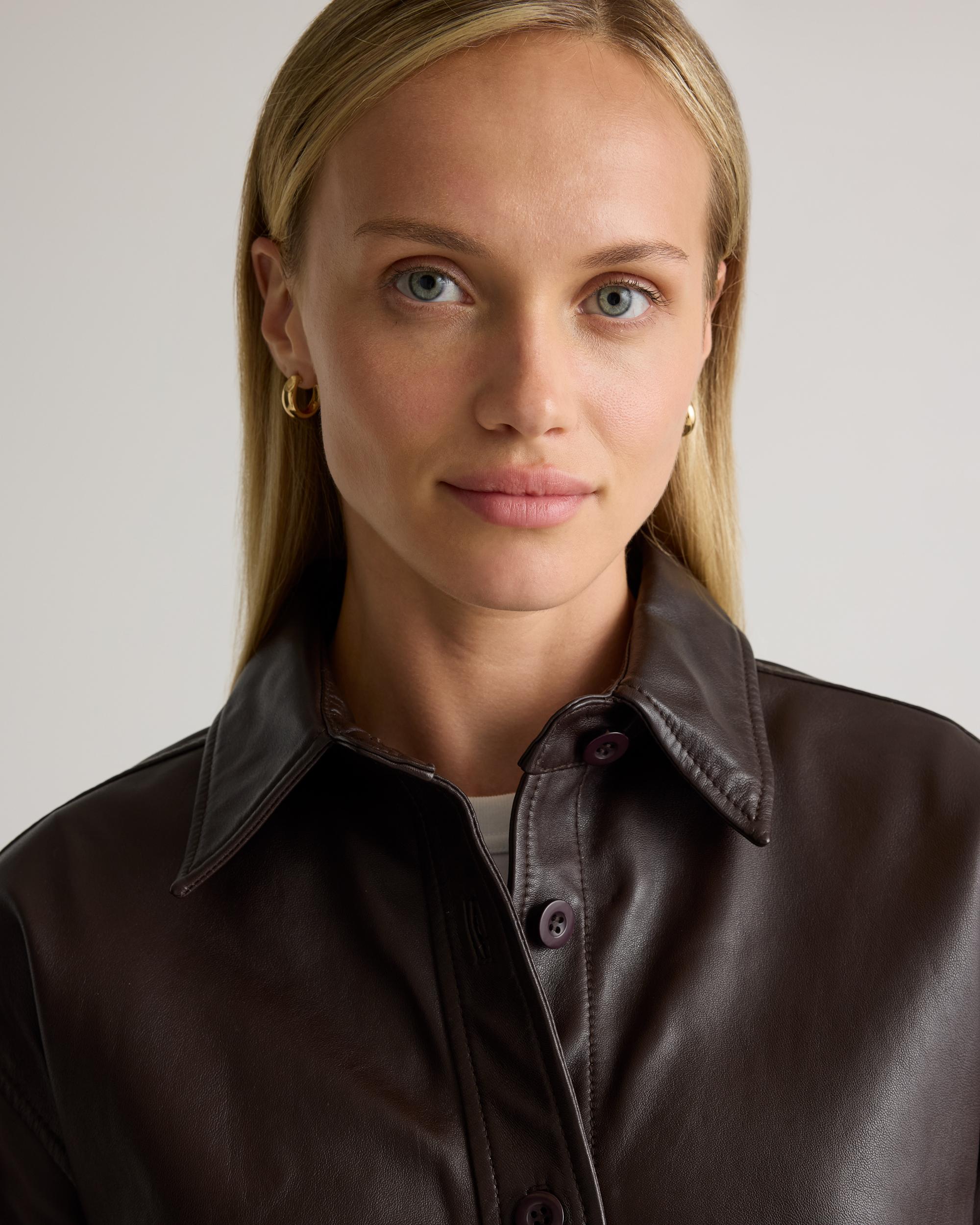 Quince | Women's Shirt Jacket Leather Product Image
