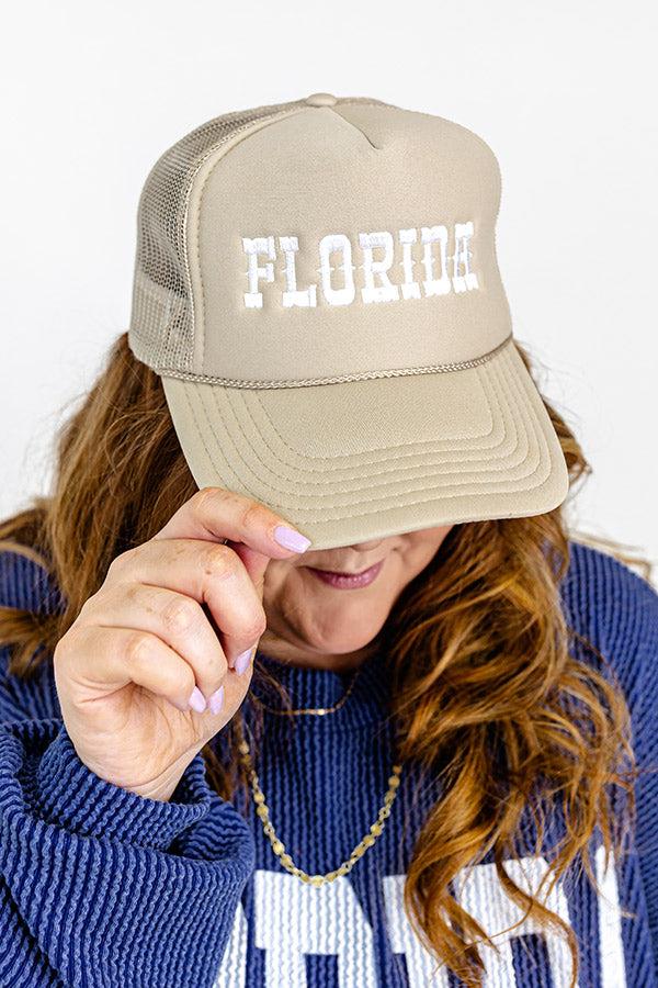 Florida Embroidered Trucker Hat Product Image
