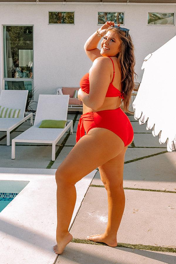 Huntington Beach Honey High Waist Bikini Bottom Curves Product Image