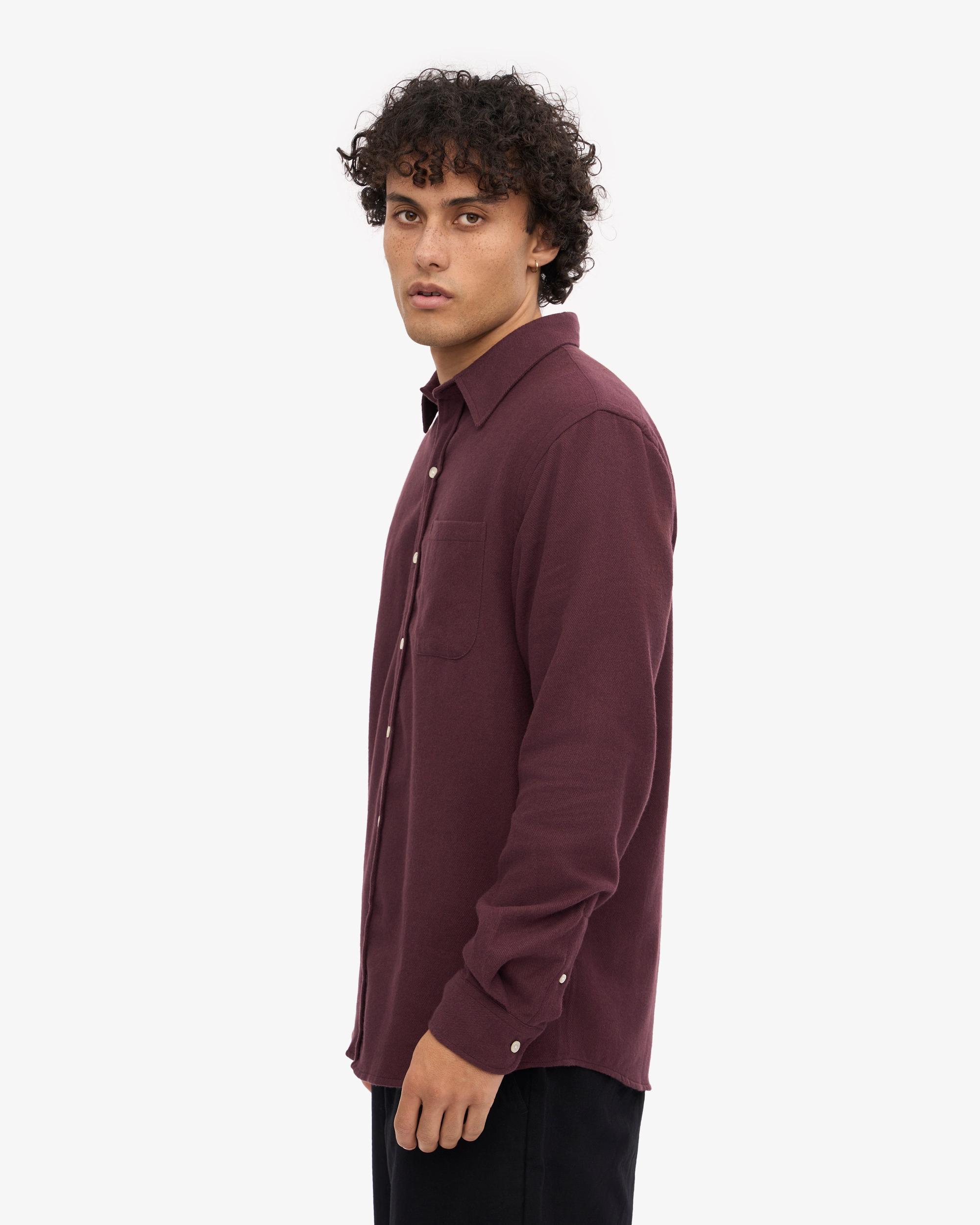 Organic Flannel Shirt - Dusty Olive Product Image