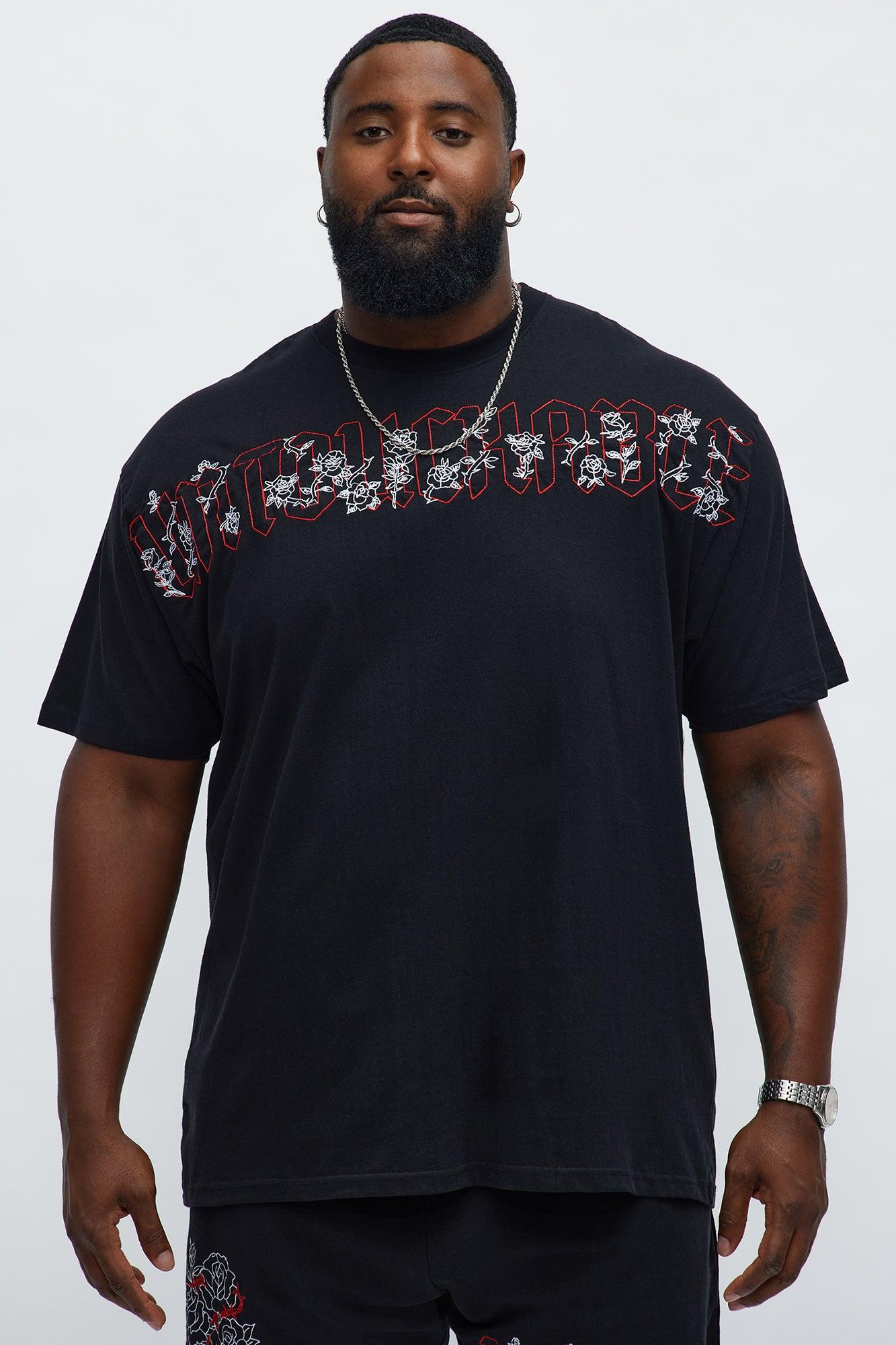 Rose Bundle Short Sleeve Tee - Black Male Product Image