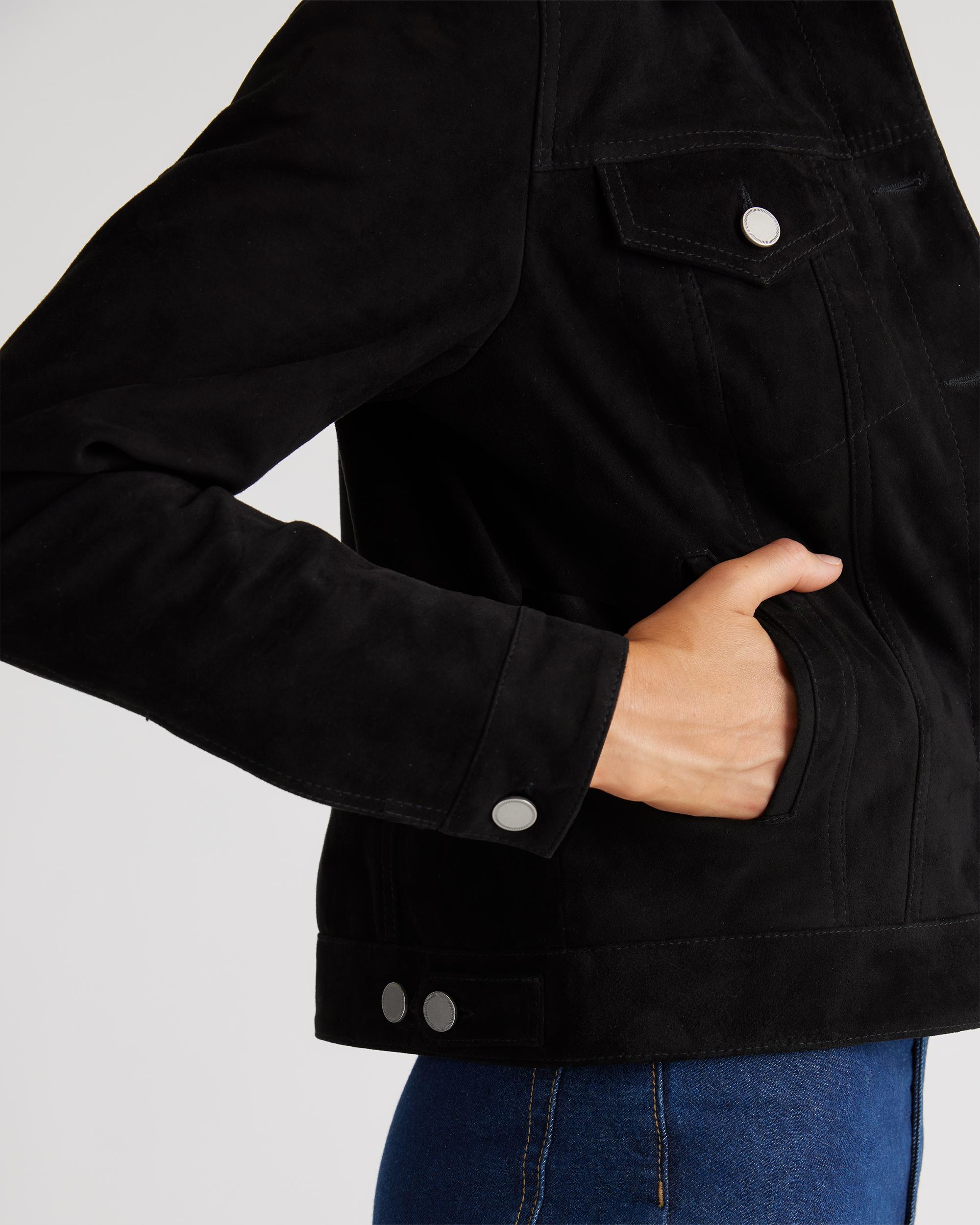 Quince | Women's 100% Suede Trucker Jacket Suede Leather Product Image