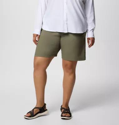 Columbia Womens Leslie Falls Long Shorts II - Plus Size- Product Image