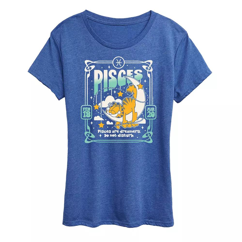 Plus Garfield Pisces Graphic Tee, Women's,  Product Image