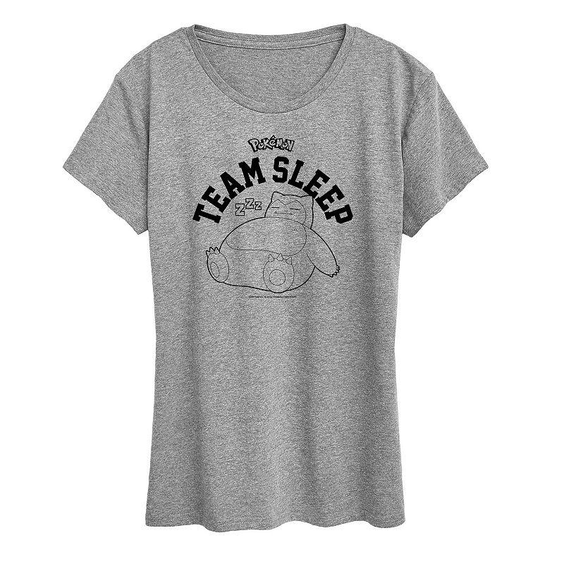 Women's Pokemon Snorlax Team Sleep Graphic Tee,  Product Image