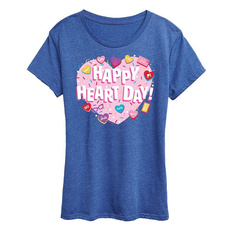Women's Barbie® Happy Heart Day Graphic Tee,  Product Image