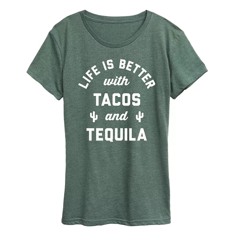 Women's Tacos And Tequila Graphic Tee,  Product Image
