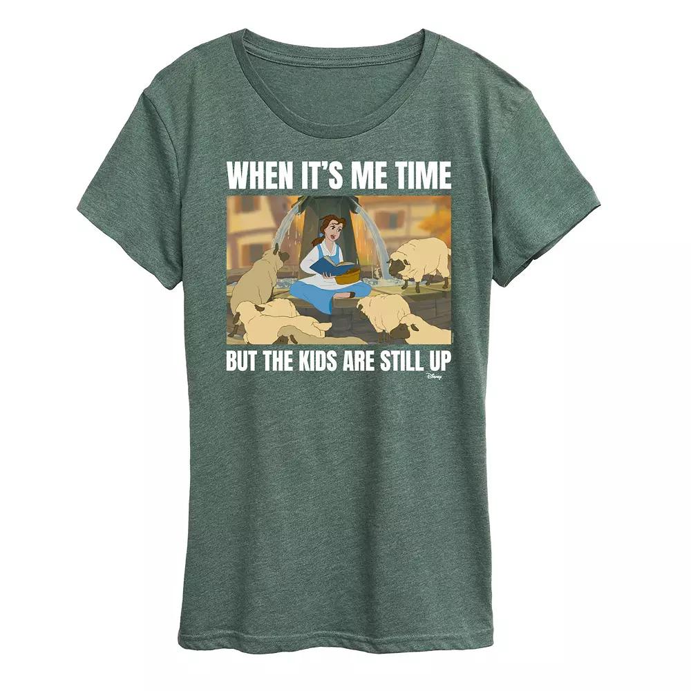 Disney Princess Belle Women's Me Time Meme Graphic Tee,  Product Image