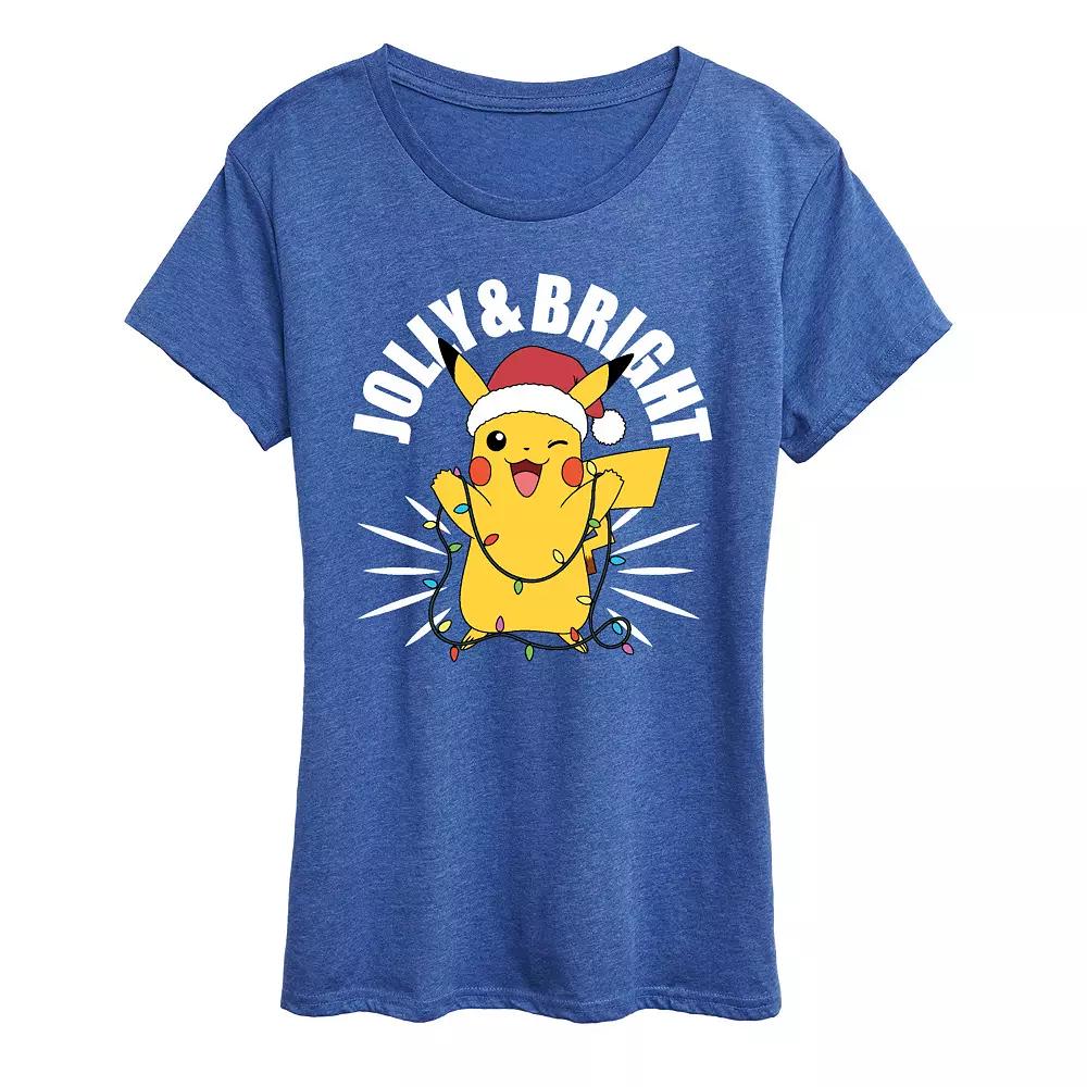 Women's Pokemon Merry And Bright Tee,  Product Image