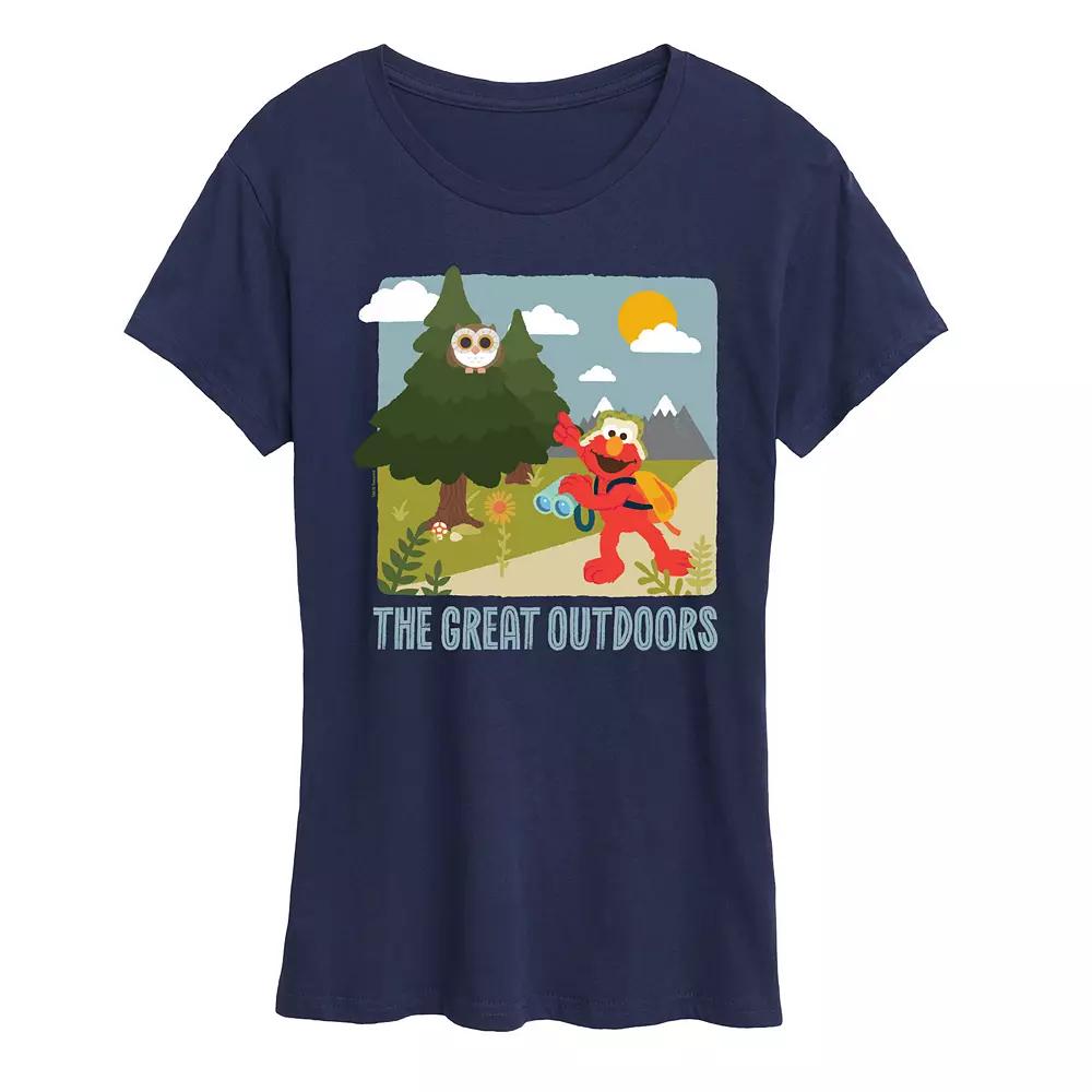 Women's Sesame Street Elmo The Great Outdoor Graphic Tee,  Product Image