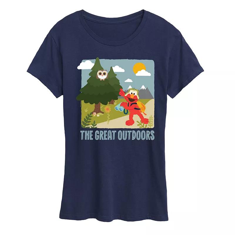 Women's Sesame Street Elmo The Great Outdoor Graphic Tee,  Product Image