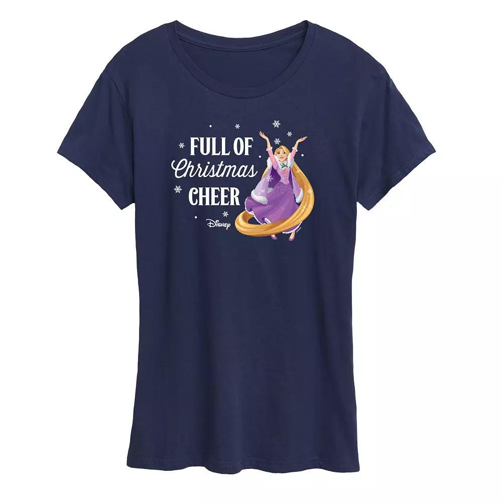 Disney Princess Rapunzel Women's "Full Of Christmas Cheer" Graphic Tee, Girl's,  Product Image