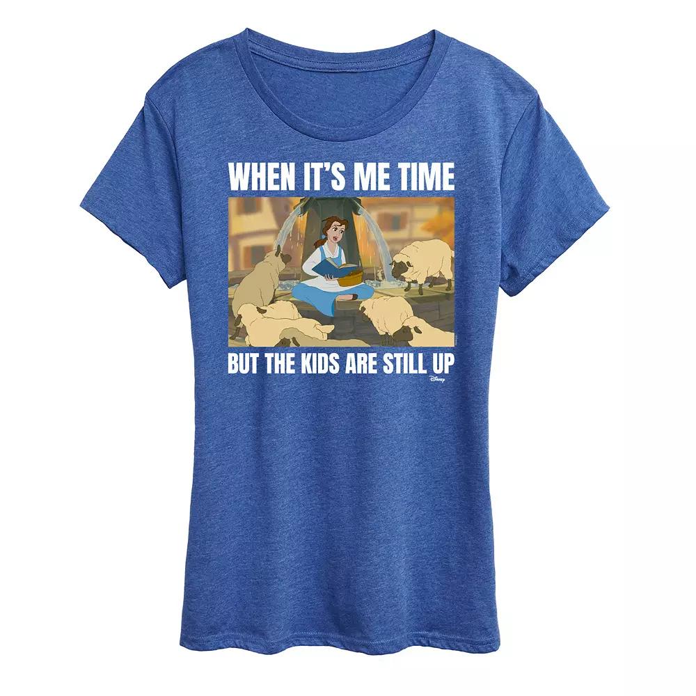 Disney Princess Belle Women's Me Time Meme Graphic Tee,  Product Image