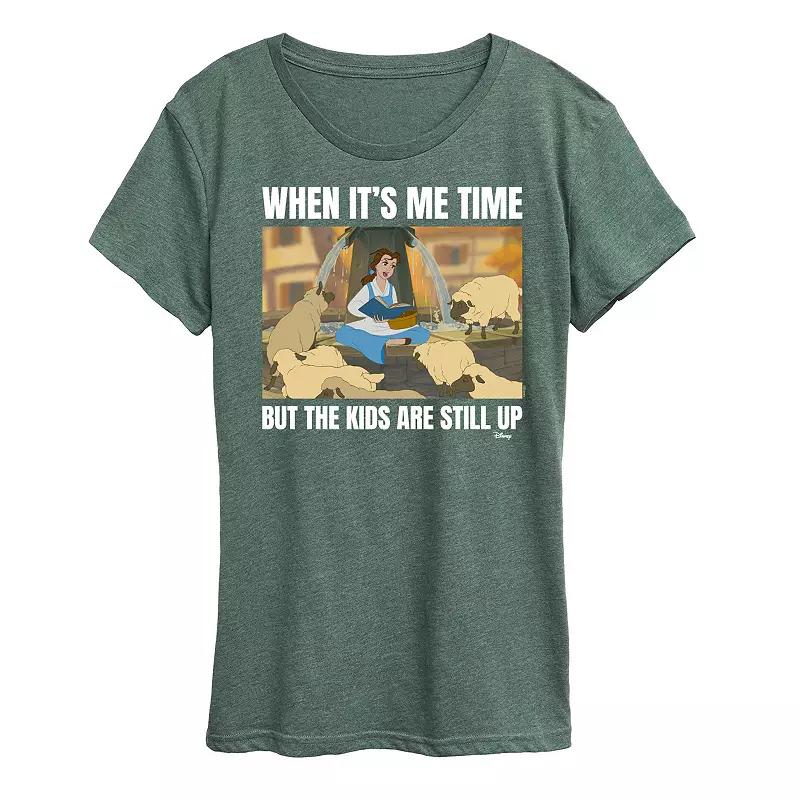 Disney Princess Belle Women's Me Time Meme Graphic Tee,  Product Image