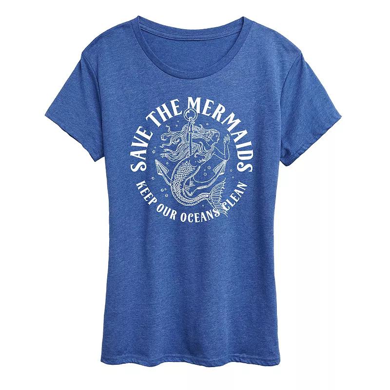 Women's Save The Mermaids Graphic Tee,  Product Image