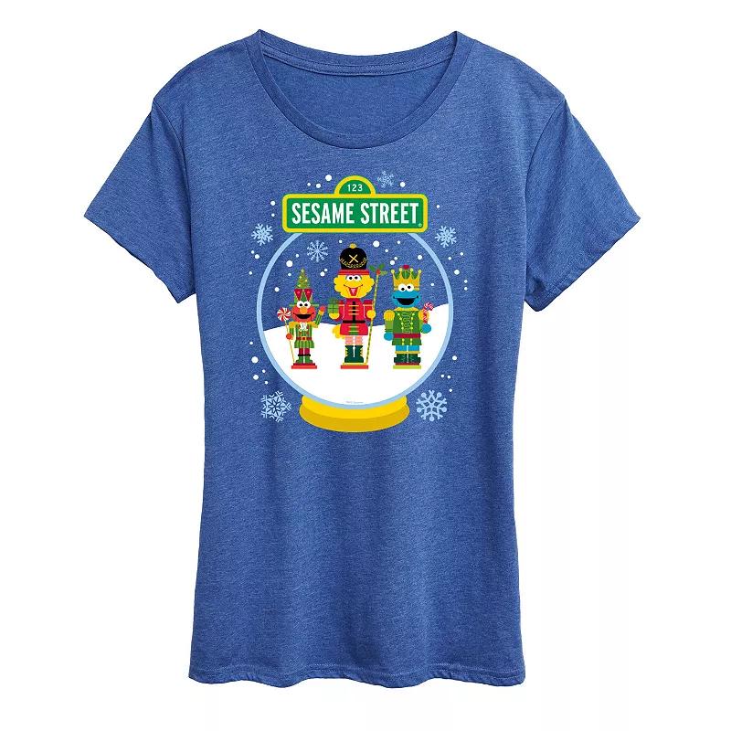 Women's Sesame Street Snow Globe Graphic Tee, Girl's,  Product Image