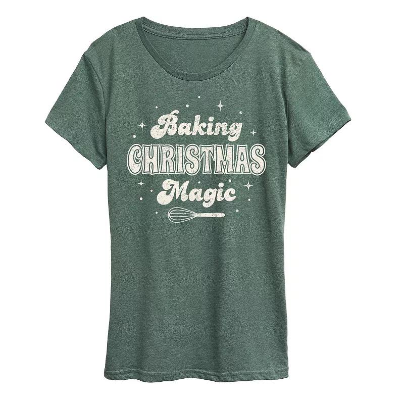 Women's Baking Christmas Magic Graphic Tee, Girl's,  Product Image