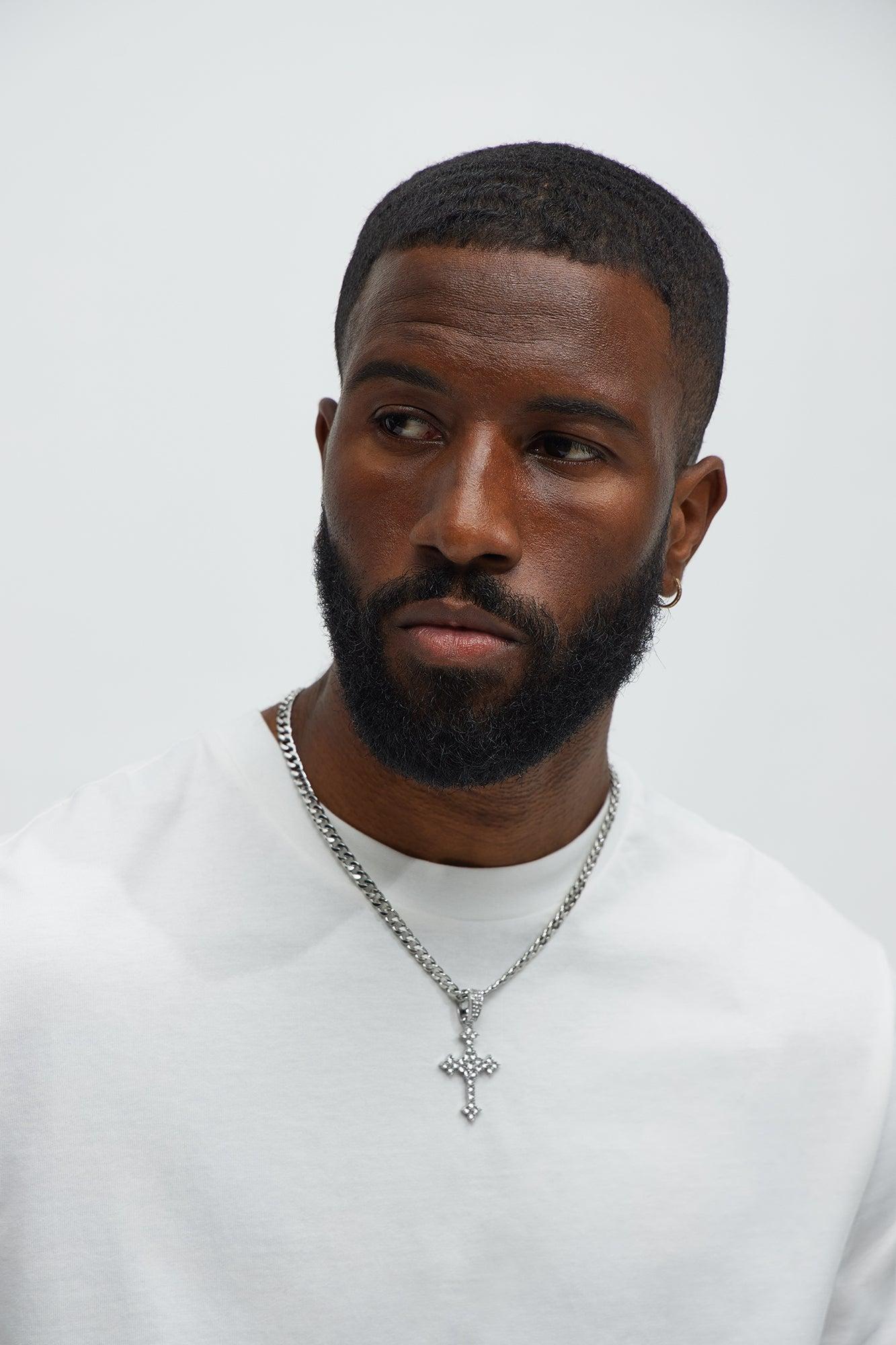 Bunker Cross Necklace - Silver Product Image