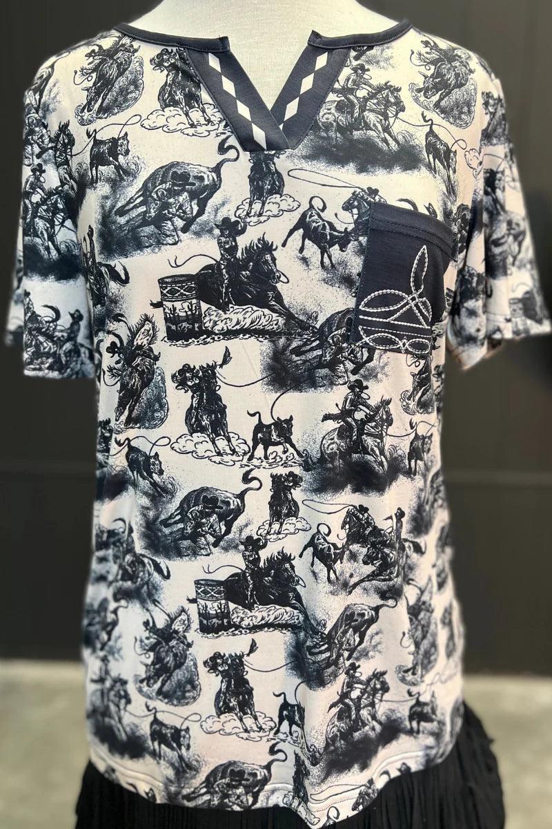 Sterling Kreek Rodeo Road Bootstitch Top Product Image