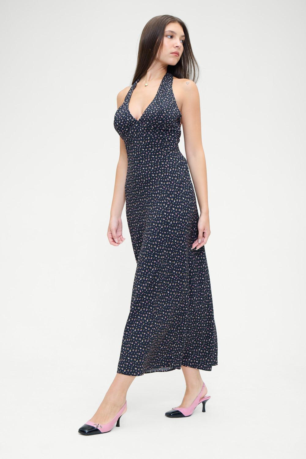 Madeleine Floral Maxi Dress - Midnight Flower Product Image