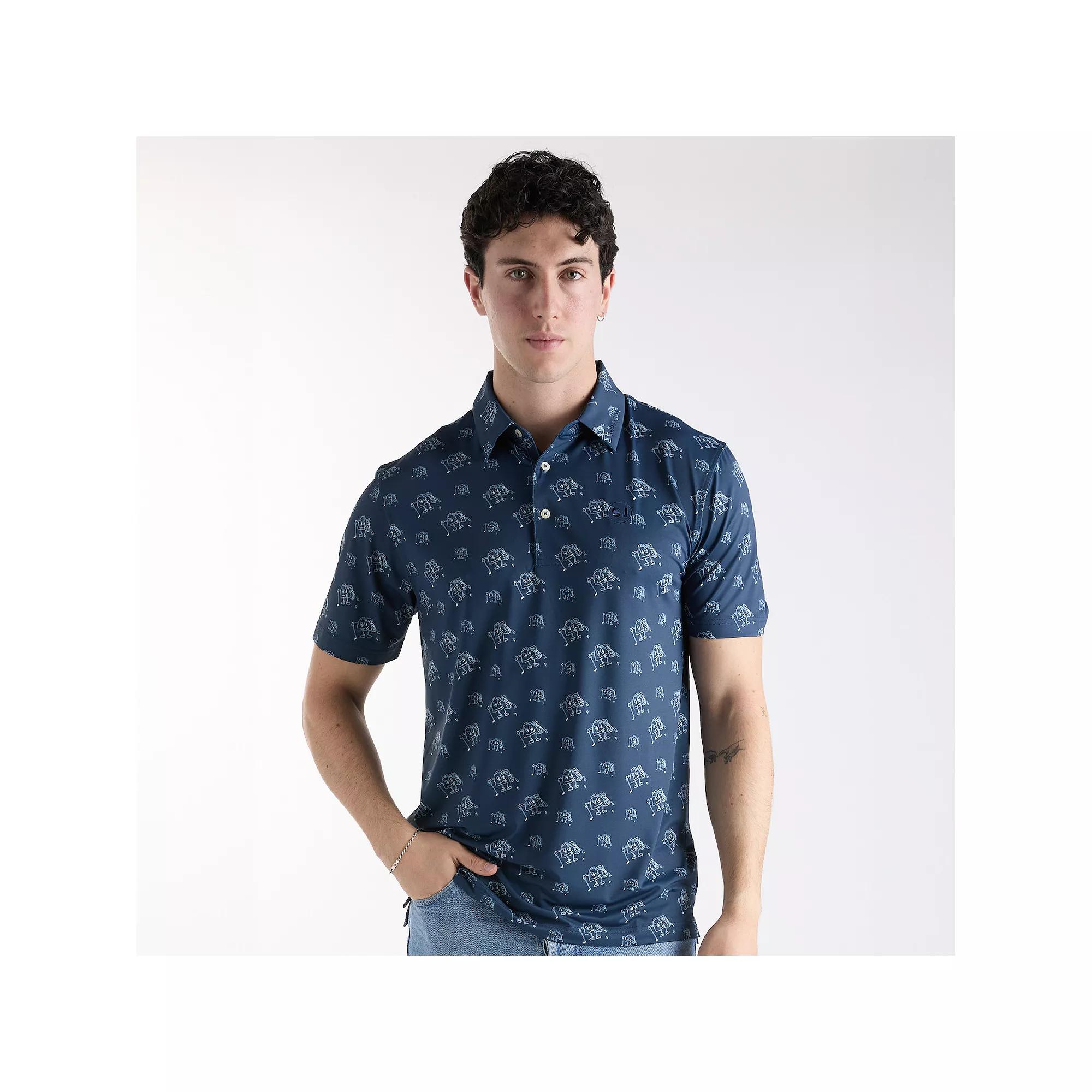 Mens SwingJuice Golf & Tacos Polo Blue Product Image