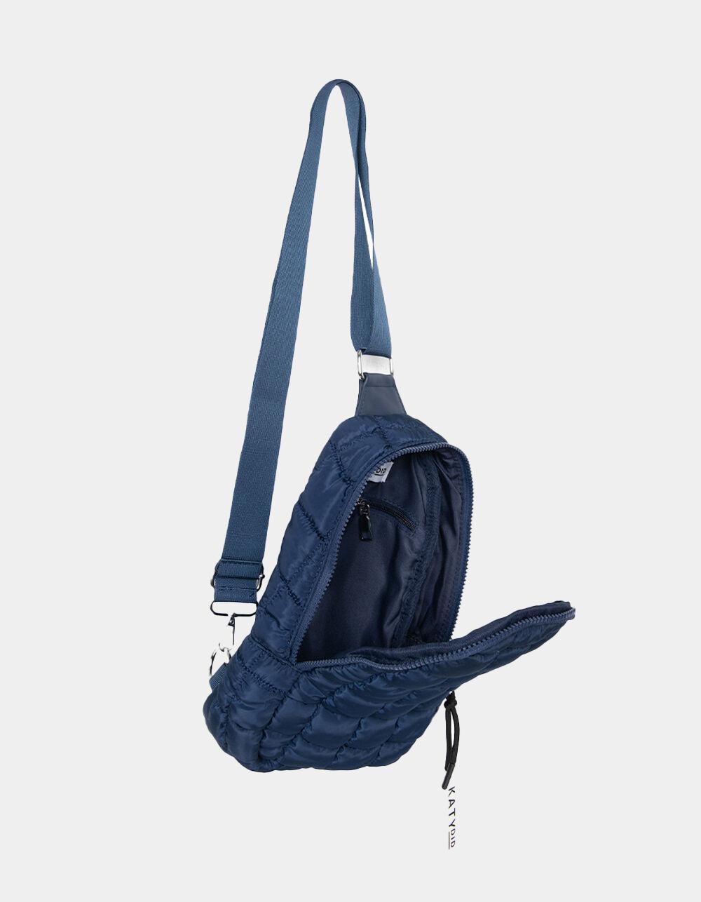 KATYDID Quilted Sling Bag - NAVY Product Image