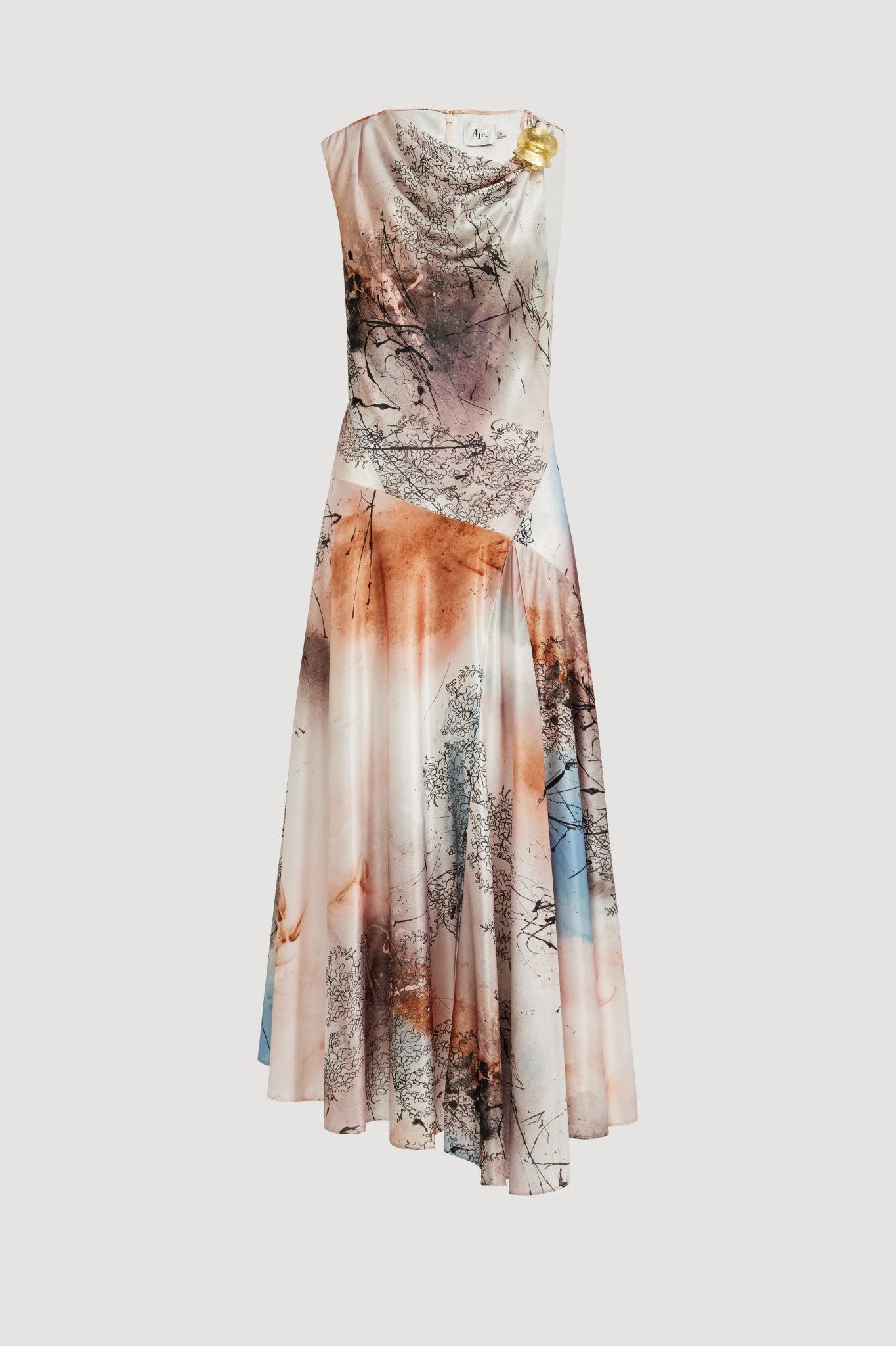 Marisa Midi Dress-ARIA NATURA / 4 Product Image
