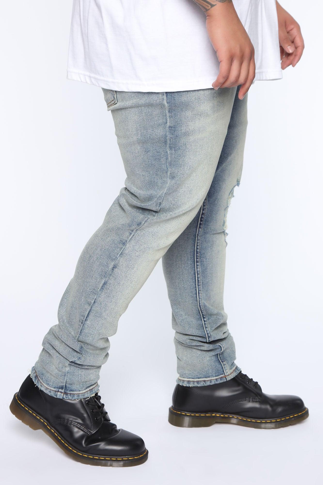 Take No L's Skinny Jean - Vintage Blue Wash Product Image