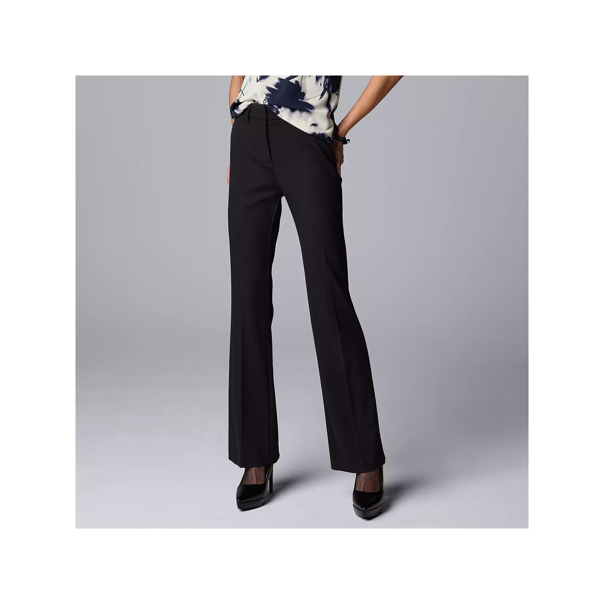 Women's Simply Vera Vera Wang High-Rise Flare Pants,  Product Image