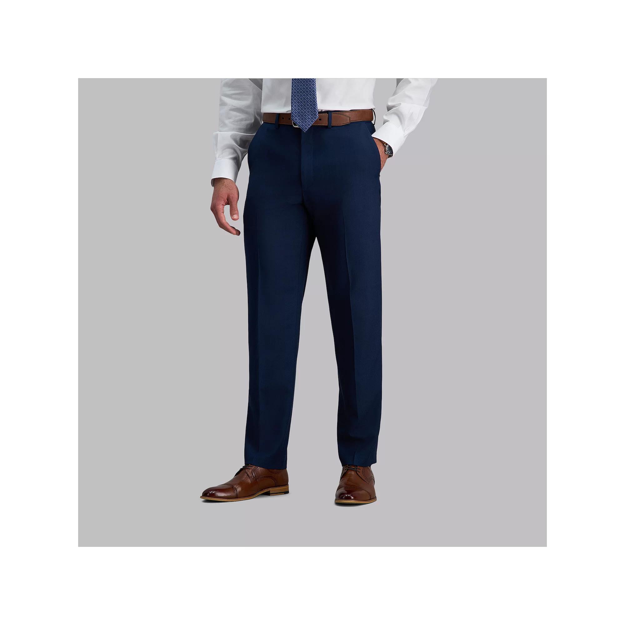 Men’s Haggar® Premium Comfort Expandable-Waist Classic-Fit Stretch Flat-Front Dress Pants, Men's,  Product Image