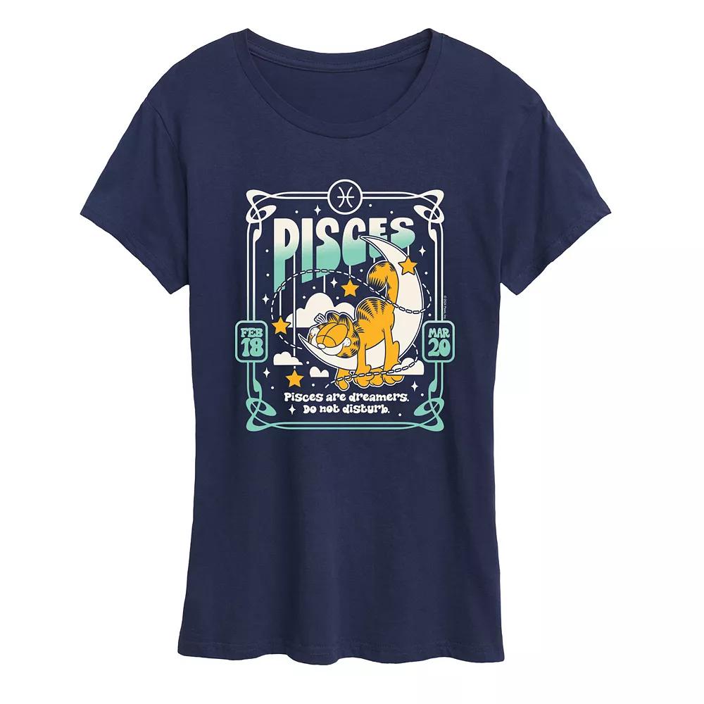 Women's Garfield Pisces Graphic Tee,  Product Image
