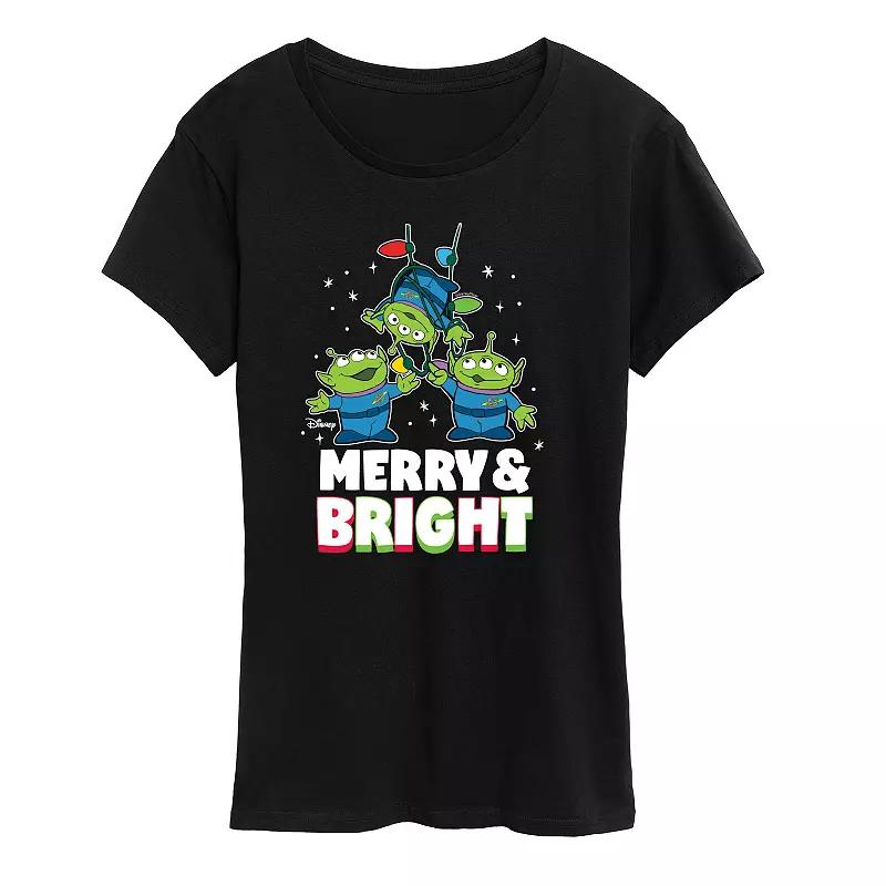 Disney / Pixar's Toy Story Women's Merry And Bright Graphic Tee, Girl's,  Product Image
