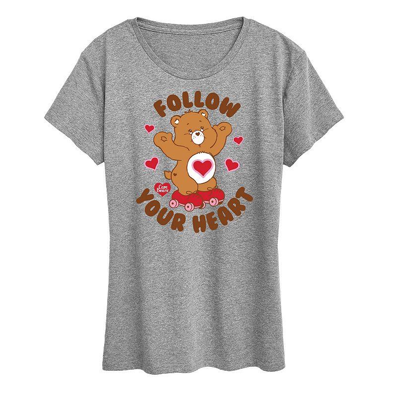 Women's Care Bears Follow Your Heart Graphic Tee, Girl's,  Product Image