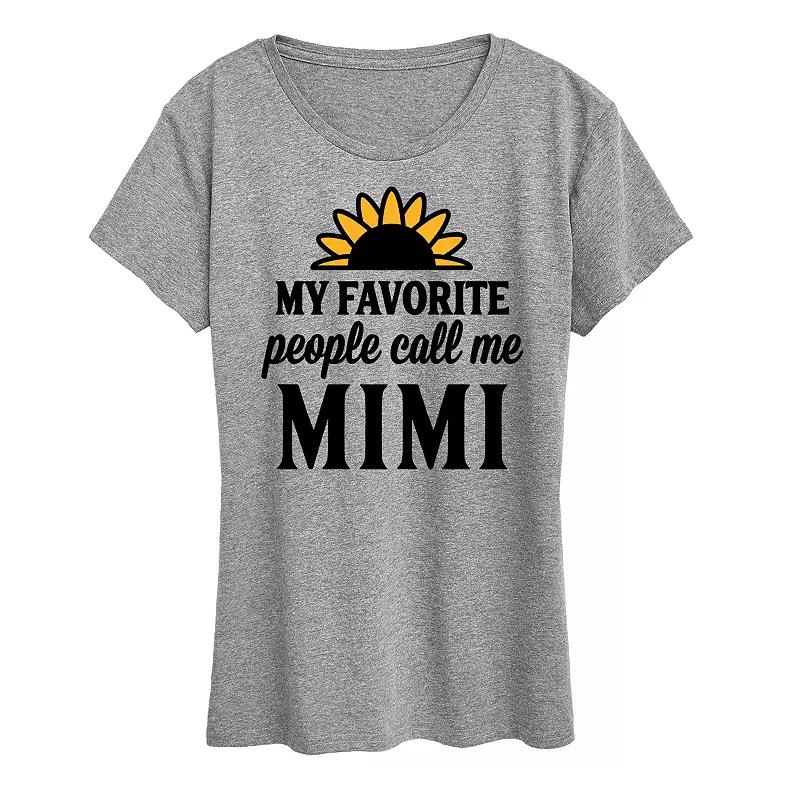 Women's Favorite People Call Me Mimi Graphic Tee,  Product Image