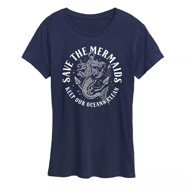 Women's Save The Mermaids Graphic Tee,  Product Image