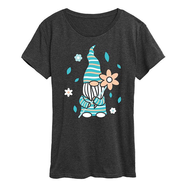 Women's Scandinavian Garden Gnome Graphic Tee,  Product Image