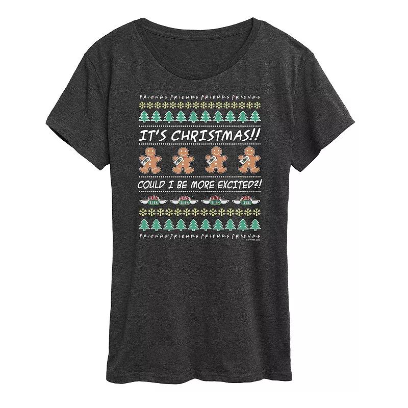 Women's Friends Ugly Christmas Sweater Graphic Tee, Girl's,  Product Image