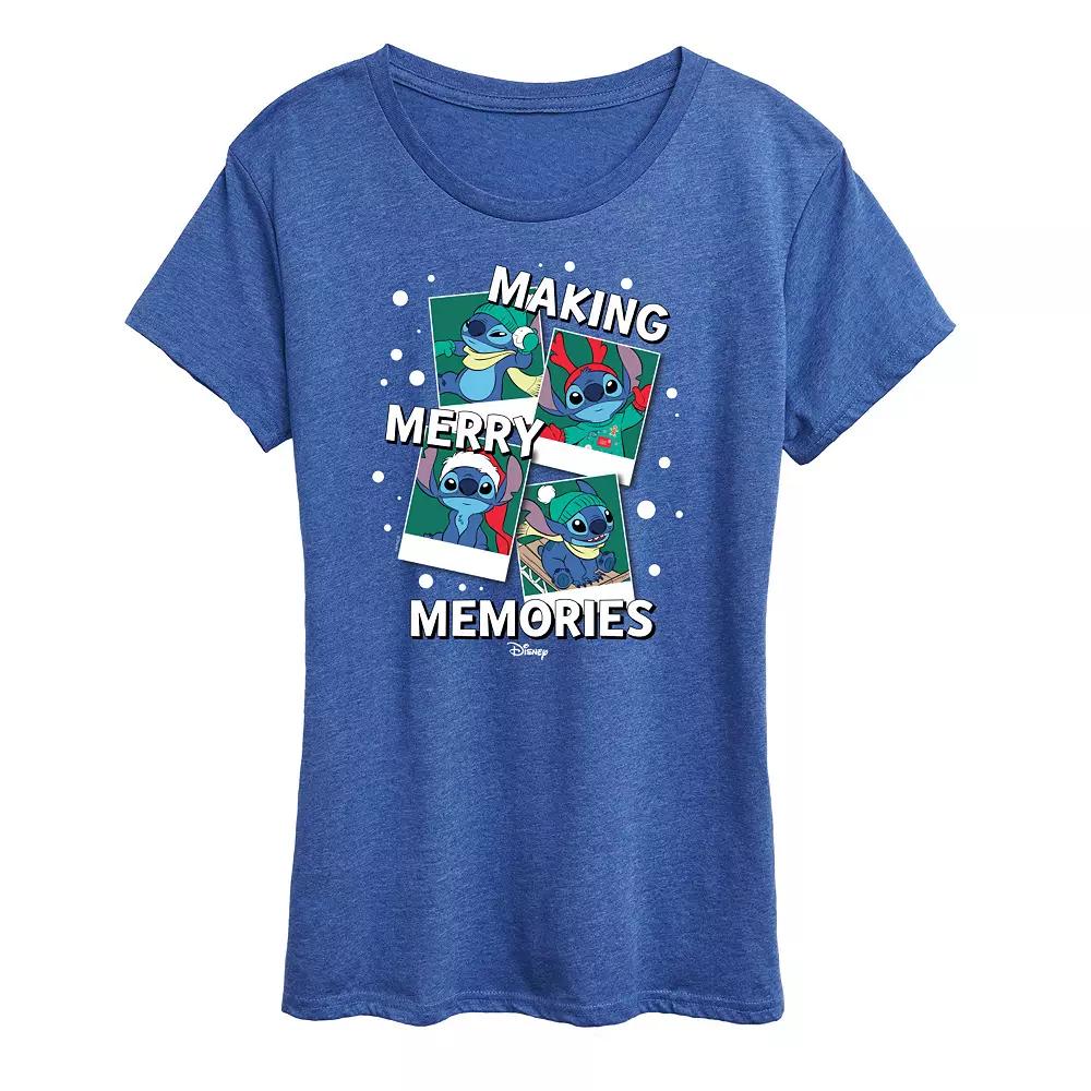 Disney's Lilo and Stitch Women's Merry Memories Graphic Tee,  Product Image