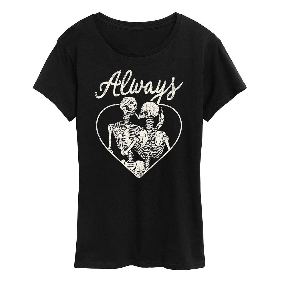 Women's Always Skeletons Graphic Tee,  Product Image