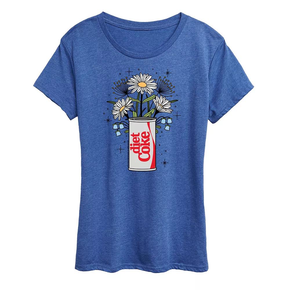 Women's Diet Coke Flowers Graphic Tee,  Product Image
