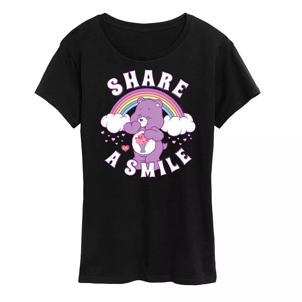 Women's Care Bears Share A Smile Graphic Tee, Girl's,  Product Image