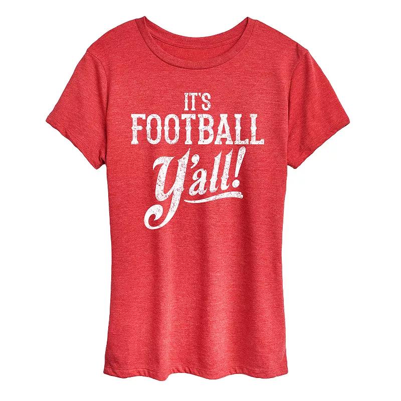 Women's It's Football Y'all Graphic Tee, Girl's,  Product Image