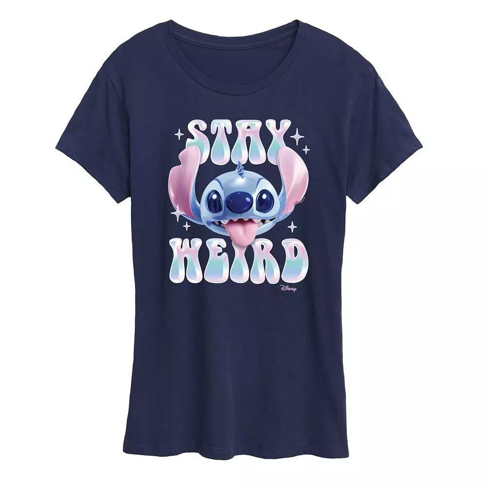 Disney's Lilo & Stitch Women's Stay Weird Graphic Tee,  Product Image
