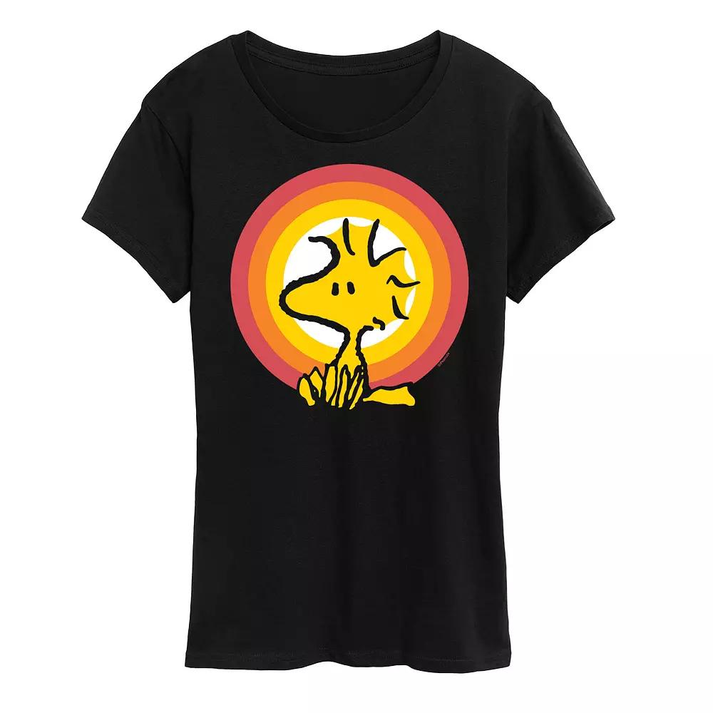 Women's Peanuts Woodstock Sunset Graphic Tee,  Product Image