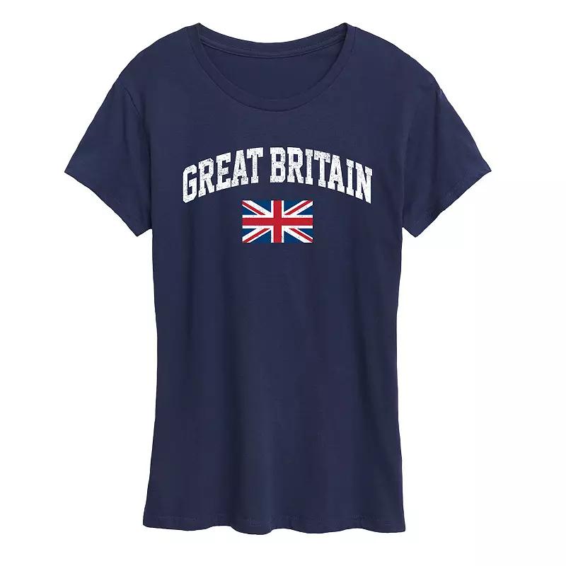 Women's Great Britain Flag Graphic Tee,  Product Image