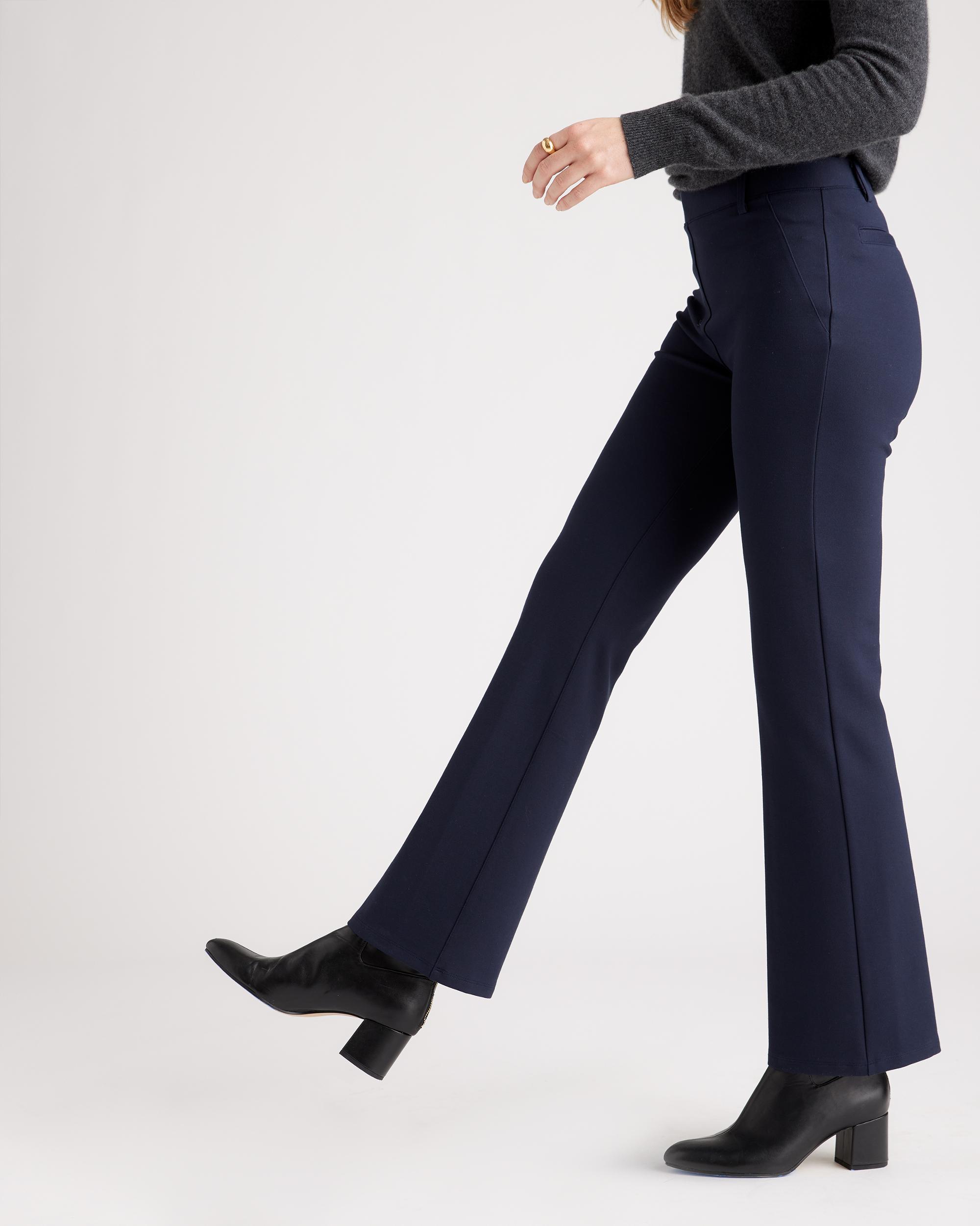 Quince | Women's Ponte Bootcut Pants Ultra-Stretch Versatile Pant, Rayon Product Image
