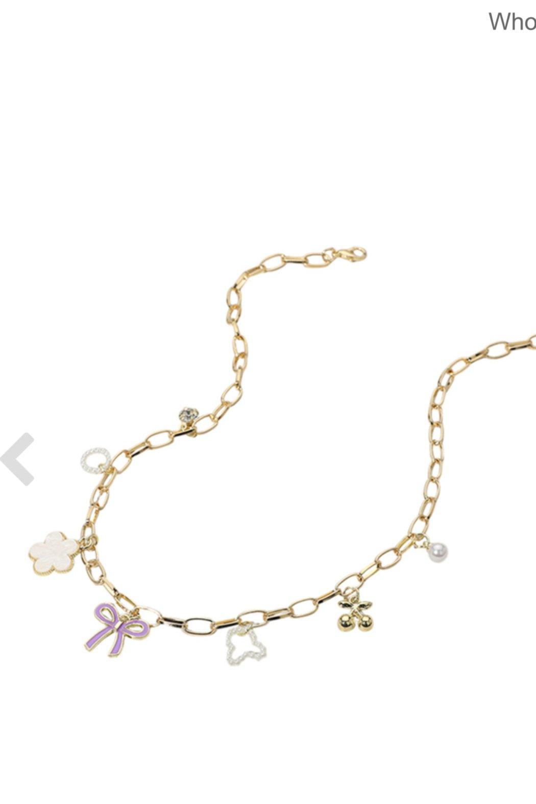 Charm Station Paperclip Chain Necklaces Product Image