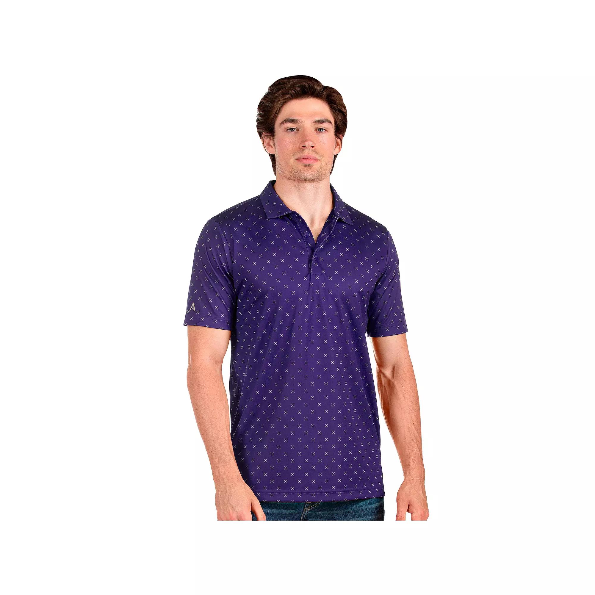 Men's Antigua Spark Polo, Size: Medium, Purple Product Image
